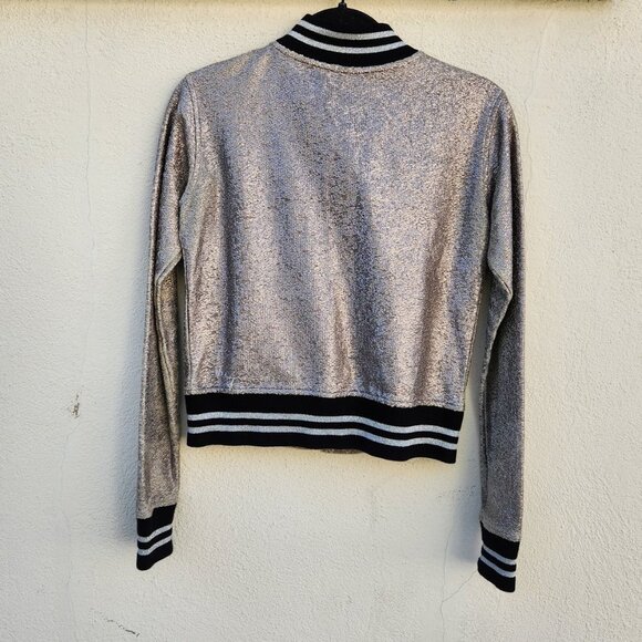 R13 Shrunken Metallic Roadie Jacket - Picture 3 of 8